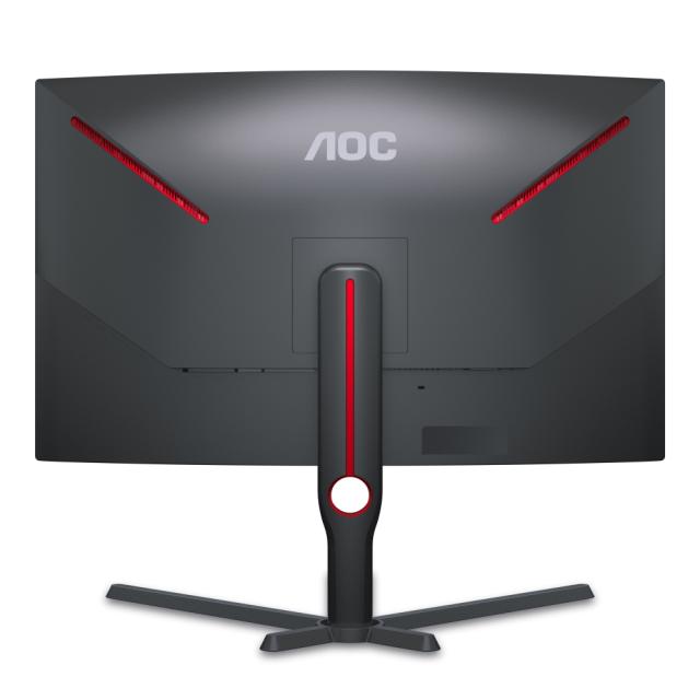 Монитор AOC CQ32G3SU/BK, 31.5" VA WLED, 2560x1440@165Hz, 4ms GtG, 1ms MPRT, 300cd/m2, 3000:1, DC 80M:1, Adaptative Sync, FlickerFree, Low Blue Light, 5Wx2, Tilt, Height Adjust, Swivel, 2xHDMI, DP, USB hub