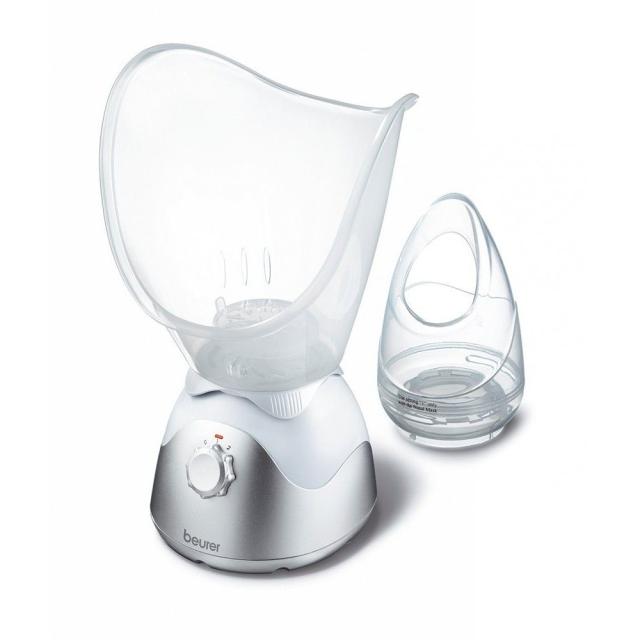 Уред за лице Beurer FS 50 Facial Sauna and Steam Inhaler, 3 in 1: facial sauna, inhalation and aromatherapy,2 settings,measuring cup