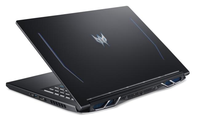 Лаптоп Acer Predator Helios 300, PH317-55-77CR, Core i7 11800H (up to 4.60 GHz, 24MB), 17.3" FHD IPS 144Hz, 16GB DDR4 3200MHz (1 slot free), 512GB NVMe+1TB HDD, GeForce RTX 3070 8GB GDDR6, Wi-Fi 6ax, BT 5.1, Backlit kbd, Win 11 Home, Black