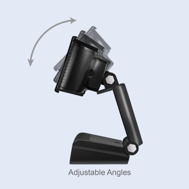 Уебкамера ADESSO CyberTrack H5 1080P HD (2.0 Megapixel), H.264, Auto Focus Webcam with Built-in Dual Microphone, Tripod mount & Privacy Shutter Cover