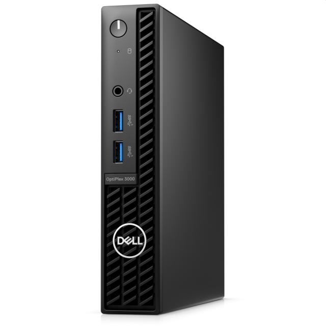 Настолен компютър Dell OptiPlex 3000 MFF, Intel Core i7-12700T (25M Cache, up to 4.7GHz), 8GB (1x8GB) DDR4, 256GB SSD PCIe M.2, Intel UHD 770, Wi-Fi 6+ BT 5.1, Keyboard&Mouse, Windows 11 Pro, 3Y Basic Onsite