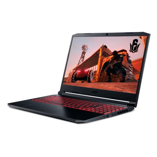 Лаптоп Acer Nitro 5, AN515-56-54EA, i5-11300H (up to 4.40GHz, 8MB), 15.6" FHD (1920x1080) IPS 144Hz, HD Cam, 8GB DDR4 3200 Mhz, 512GB SSD PCIe, M.2 PCIe free, HDD upgrade kit, GeForce GTX 1650 4GB DDR6, Intel Killer Wi-Fi 6 AX1650i, BT 5.2, Backlit K