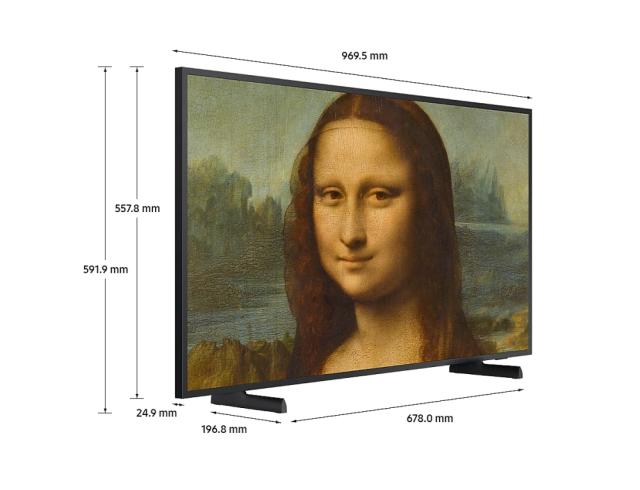Телевизор Samsung 43" 43LS03 Frame, 4K UHD LED TV, SMART, HDR 10+, 3000 PQI, Mega Contrast, Dual LED, Dolby Digital Plus, Bixby, 4xHDMI 2.1, 2xUSB, Bluetooth, Wi-Fi, Tizen, Charcoal Black