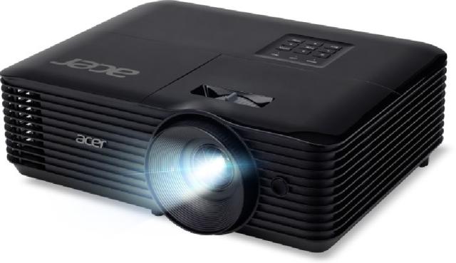 Мултимедиен проектор Acer Projector X1228H, DLP, XGA (1024x768), 4500 ANSI Lm, 20 000:1, 3D, Auto keystone, HDMI, VGA in/out, RCA, RS232, Audio in/out, DC Out (5V/1A), 3W Speaker, 2.7kg, Black+Acer T82-W01MW 82.5" (16:10) Tripod Screen White