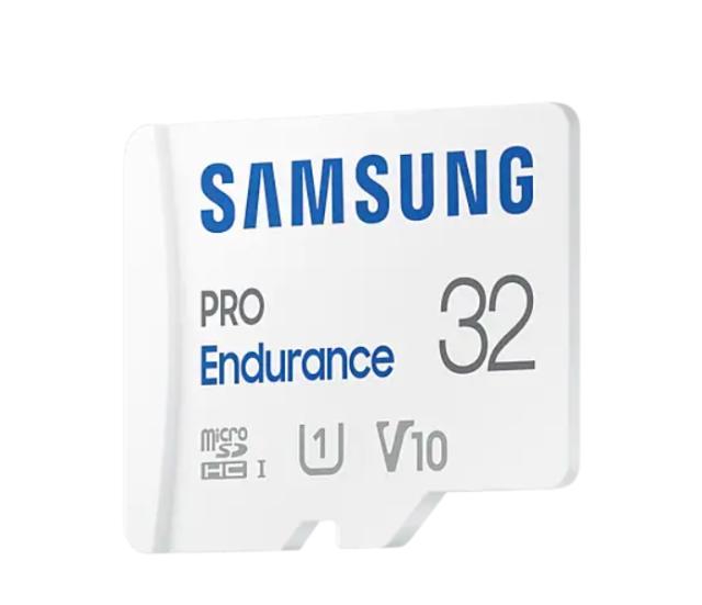 Карта памет Samsung 32 GB micro SD PRO Endurance, Adapter, Class10, Waterproof, Read 100 MB/s - Write 30 MB/s
