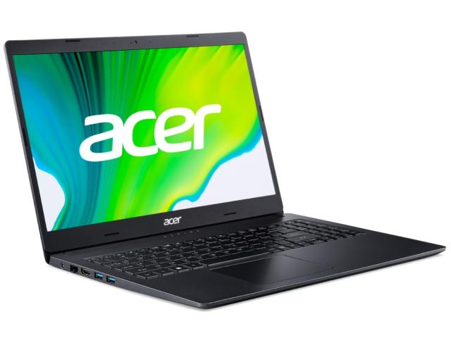 Лаптоп Acer Aspire 3, A315-23-R0AR, AMD Ryzen 5 3500U (up to 3.70GHz, 4MB), 15.6" FHD (1920x1080) AG, HD Cam, 8GB DDR4( 1 slot free), 512 SSD PCIe, Radeon Vega 8 Graphics, RJ-45, 802.11ac, BT 4.2, Linux, Black