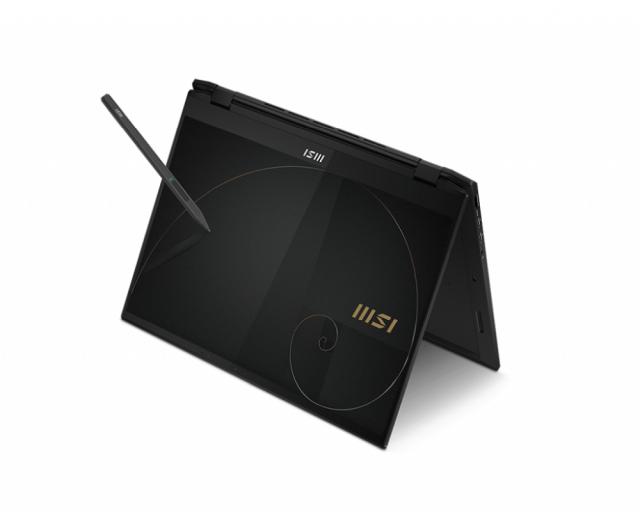 Лаптоп MSI Summit E16 Flip Evo A12MT, 16" FHD+ (1920x1200), 16:10, Touchscreen, 165Hz Refresh Rate, Glare, i7-1280P (14C/20T up to 4.80 GHz) 16GB LPDDR5 4800 onboard, 1TB M.2 PCIe GEN4x4 SSD, Iris Xe GPU, Wi-Fi 6E, BT5.2, 4 Cell, 14IN1, Windows 11 Pr