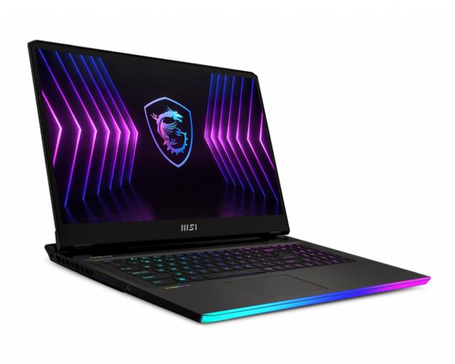 Лаптоп MSI Raider GE77HX 12UHS, RTX 3080Ti GDDR6 16GB, 17.3" UHD (3840x2160), 120Hz 100% DCI-P3, Anti-Glare, i9-12900HX (16C/24T, up to 5 Ghz), 64GB DDR5 (32GBx2), 2TB M.2 PCIe SSD, Wi-Fi 6E, BT5.2, Per-Key RGB KBD, 4 Cell 99.9 Whr, Windows 11 Home, 