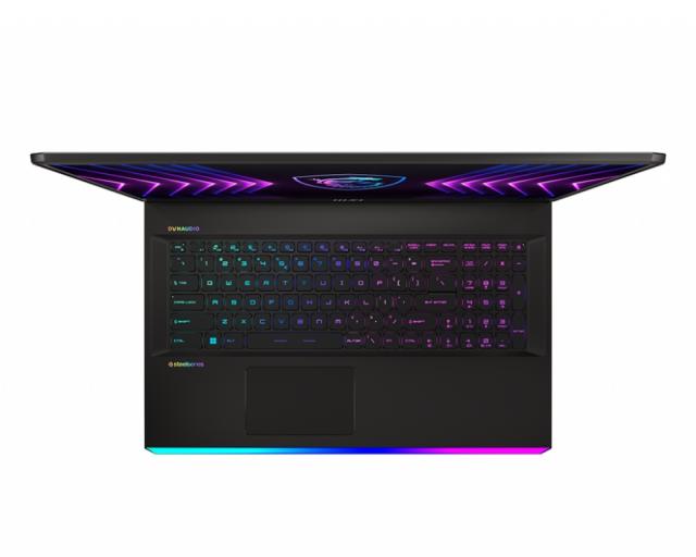 Лаптоп MSI Raider GE77HX 12UHS, RTX 3080Ti GDDR6 16GB, 17.3" UHD (3840x2160), 120Hz 100% DCI-P3, Anti-Glare, i9-12900HX (16C/24T, up to 5 Ghz), 64GB DDR5 (32GBx2), 2TB M.2 PCIe SSD, Wi-Fi 6E, BT5.2, Per-Key RGB KBD, 4 Cell 99.9 Whr, Windows 11 Home, 