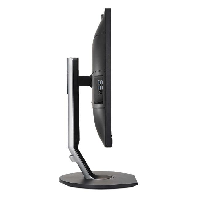Монитор Philips 241B7QGJEB, 23.8" IPS WLED, 1920x1080@60Hz, 5ms GtG, 250 cd/m2, 1000:1, DCR 50M:1, FlickerFree, Low Blue Mode, 2Wx2, Tilt, Height Adjust, Pivot, Swivel, D-SUB, DVI, HDMI, DP, USB hub