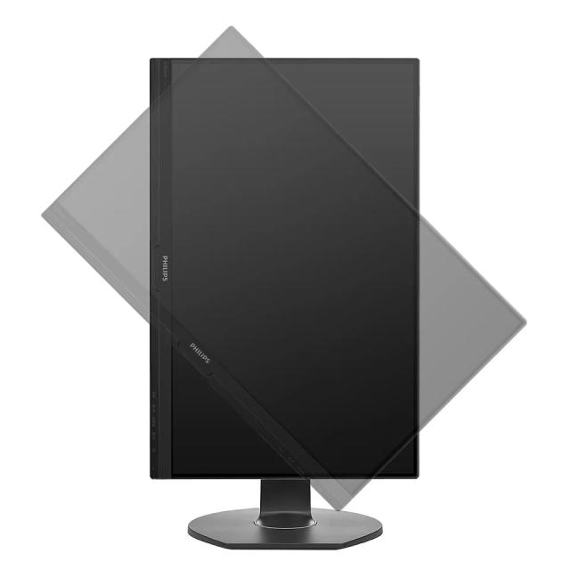 Монитор Philips 241B7QGJEB, 23.8" IPS WLED, 1920x1080@60Hz, 5ms GtG, 250 cd/m2, 1000:1, DCR 50M:1, FlickerFree, Low Blue Mode, 2Wx2, Tilt, Height Adjust, Pivot, Swivel, D-SUB, DVI, HDMI, DP, USB hub