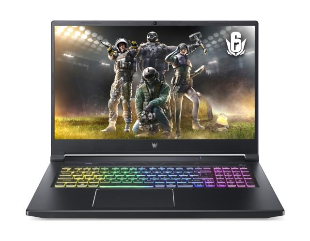 Лаптоп Acer Predator Helios 300, PH317-55-957M,Core i9-11900H(2.50GHz up to 4.90GHz,24MB),17.3“FHD IPS 144Hz,16GB DDR4 3200MHz(1 slot free),1024GB PCIe SSD,HDD Kit, RTX 3070 8GB GDDR6,Wi-Fi,BT,RGB-backlit Kb,Win11 Home,Black+Acer Predator 17.3" Utili