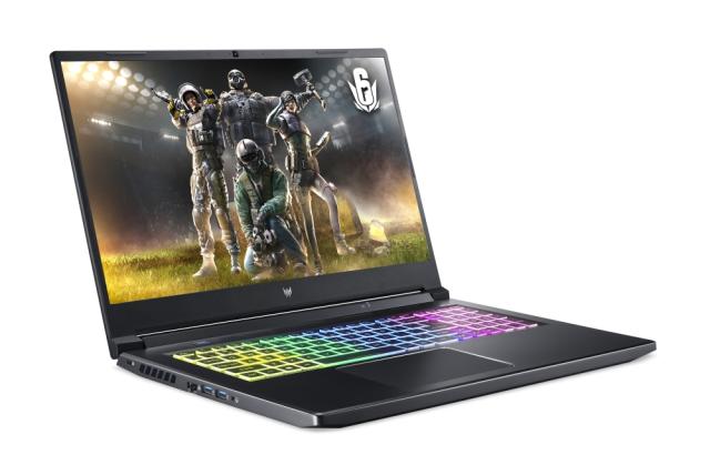 Лаптоп Acer Predator Helios 300, PH317-55-957M,Core i9-11900H(2.50GHz up to 4.90GHz,24MB),17.3“FHD IPS 144Hz,16GB DDR4 3200MHz(1 slot free),1024GB PCIe SSD,HDD Kit, RTX 3070 8GB GDDR6,Wi-Fi,BT,RGB-backlit Kb,Win11 Home,Black+Acer Predator 17.3" Utili