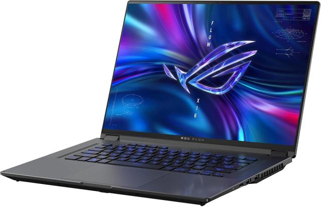 Лаптоп Asus ROG Flow X16 ,GV601RW-M6014W, AMD Ryzen 9 6900HS (8-core/16-thread, 16MB cache, up to 4.9 GHz max boost), 16" WQXGA (2560 x 1600) 16:10 , 165Hz,16GB DDR5 4800( 2*8), 1TB PCIE NVME,GeForce RTX 3070 Ti 8 GB GDDR6,Backlit Chiclet Keyb,Win11 