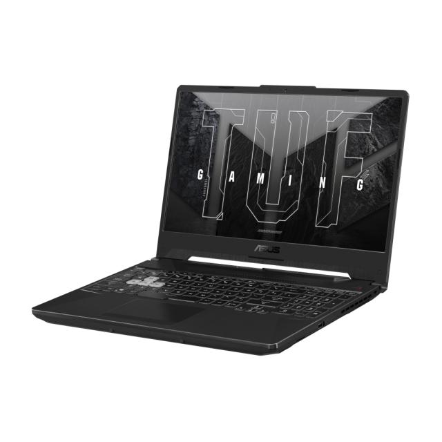 Лаптоп Asus TUF A15 FA506IHRB-HN080, AMD Ryzen 5 4600H  (6-core/12-thread, 11MB Cache, 4.0 GHz max boost), 15.6" FHD AG (1920x1080)144Hz, 8GB DDR4 3200MHz (1x8 GB), PCIE NVME 512 GB M.2 SSD, NVIDIA GeForce GTX1650 4GB GDDR6, WiFi 6, RGB Illum. Kbd, n