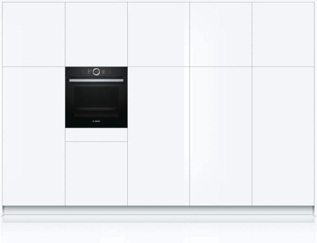 Фурна Bosch HBG6764B1, SER8, Built-in oven 4D HotAir, Pyrolysis, PerfectBake, PerfectRoast