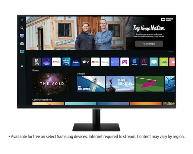 Монитор Samsung 27BM500, 27" VA LED, SMART, 60 Hz, 4 ms GTG, 1920x1080, 250 cd/m2, 3000:1, HDR 10, Eye Saver, Flicker Free, Auto Source Switch+, 2xUSB 2.0, 2xHDMI 1.4, Wi-Fi 5, Bluetooth 4.2, Speakers, 178°/178°, Black