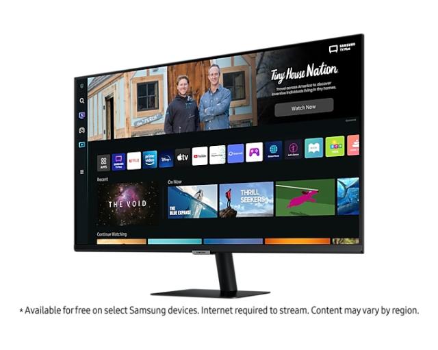 Монитор Samsung 27BM500, 27" VA LED, SMART, 60 Hz, 4 ms GTG, 1920x1080, 250 cd/m2, 3000:1, HDR 10, Eye Saver, Flicker Free, Auto Source Switch+, 2xUSB 2.0, 2xHDMI 1.4, Wi-Fi 5, Bluetooth 4.2, Speakers, 178°/178°, Black
