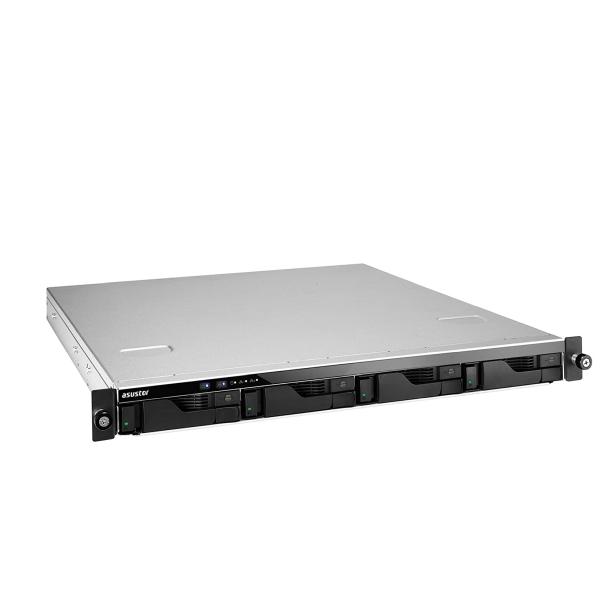 Мрежов сторидж Asustor AS6504RS, 4bay NAS, Intel ATOM C3538 Quad-Core  2.1GHz , 8GB DDR4 SO-DIM (Max. 128G), GbE x 2, 2.5 GbE x 2, PCIe Gen3 (by 8 x1 - 4 link), USB 3.2 Gen 1 x 4,, WoL, Sys Sleep Mode, AES-NI hardw. encr., loc, Rail Kit