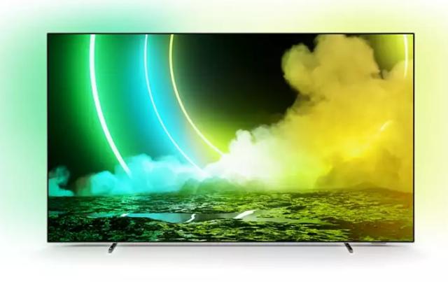 Телевизор Philips 55OLED705/12, 55" UHD 4K OLED 3840x2160, DVB-T2/C/S2, Ambilight 3, HDR10+, Android 9, Dolby Vision, Dolby Atmos, Quad Core P5 Perfect/Al, 60Hz, BT, HDMI, USB, Cl+, 802.11ac, Lan, Alexa build in, Swivel Dark Chrome Stand+Sunne ET TV 