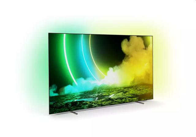 Телевизор Philips 55OLED705/12, 55" UHD 4K OLED 3840x2160, DVB-T2/C/S2, Ambilight 3, HDR10+, Android 9, Dolby Vision, Dolby Atmos, Quad Core P5 Perfect/Al, 60Hz, BT, HDMI, USB, Cl+, 802.11ac, Lan, Alexa build in, Swivel Dark Chrome Stand+Sunne ET TV 