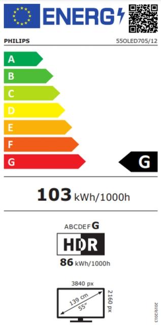 Телевизор Philips 55OLED705/12, 55" UHD 4K OLED 3840x2160, DVB-T2/C/S2, Ambilight 3, HDR10+, Android 9, Dolby Vision, Dolby Atmos, Quad Core P5 Perfect/Al, 60Hz, BT, HDMI, USB, Cl+, 802.11ac, Lan, Alexa build in, Swivel Dark Chrome Stand+Sunne ET TV 
