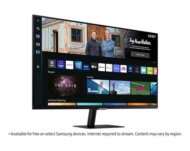Монитор Samsung 32BM500, 32" VA SMART Monitor, 60Hz, 4 ms GTG, 1920 x 1080, 250 cd/m2, 3000:1 Contrast, Eye Saver Mode, Flicker Free, Auto Source Switch+, Bluetooth 4.2, WiFi 5, 2xUSB, 2xHDMI 1.4, Speakers, 178°/178°, Tizen, Black
