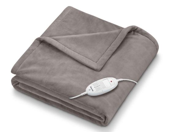 Термоподложка Beurer HD 75 Cosy Taupe Heated Overblanket + Beurer MG 17 spa mini massager