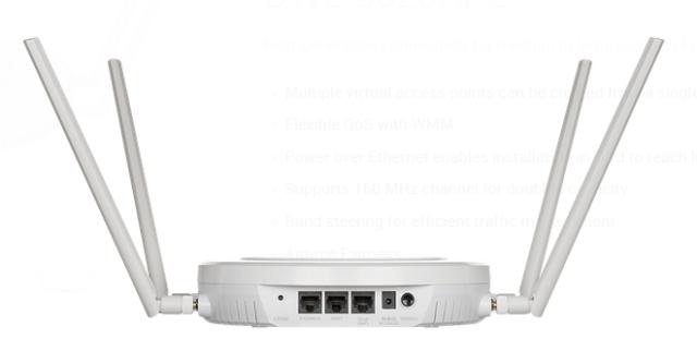 Аксес-пойнт D-Link Wireless AC2600 Wave2 Dual-Band Unified Access Point
