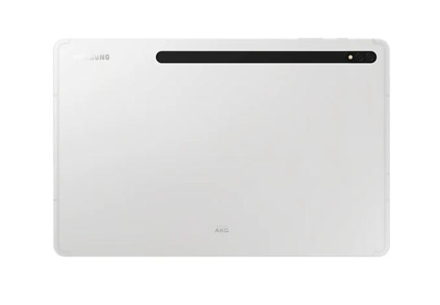 Таблет Samsung SM-X806 TAB S8+ 5G 12.4", 2800 x 1752 Super AMOLED, HDR10+, 120Hz, 128GB, Octa-Core (1x3.00 GHz, 3x2.5 GHz, 4x1.8GHz), 8 GB RAM , 4xAKG Tuned Speakers, Bluetooth 5.2, 13 MP, 6 MP + 12 MP Selfie, 10 090 mAh, Android 12, Silver