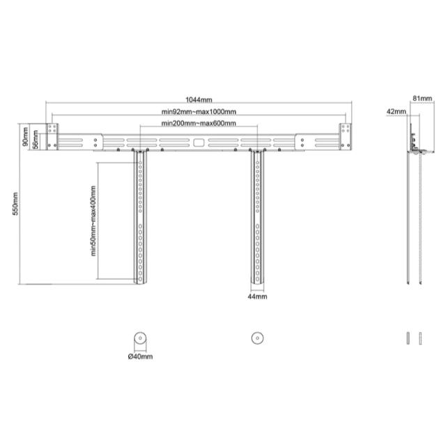 Стойка Neomounts by Newstar Soundbar VESA Mount