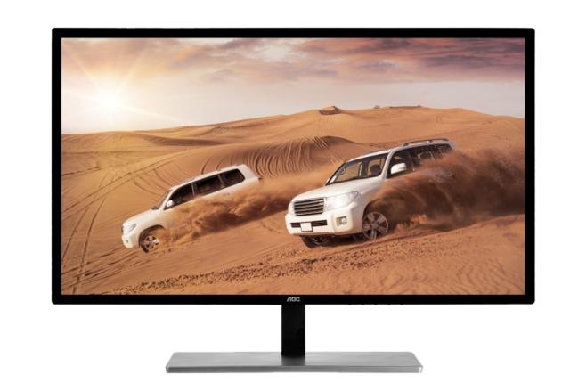 Монитор AOC U2879VF, 28" Wide TN, LED, 1ms, 1000:1, 80M:1 DCR, 300cd/m2, 3840x2160@60Hz,FreeSync, Tilt, D-SUB, DVI, HDMI, MHL, DP, Headphone Out, Black