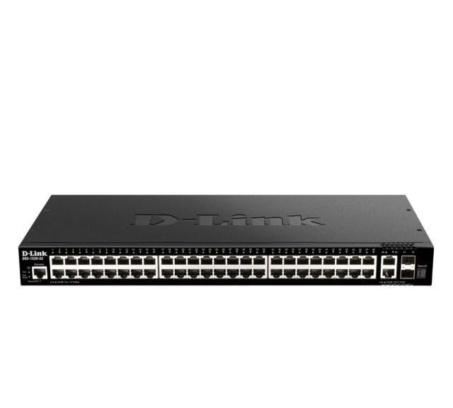 Комутатор D-Link 48 ports GE + 2 10GE ports + 2 SFP+ Smart Managed Switch