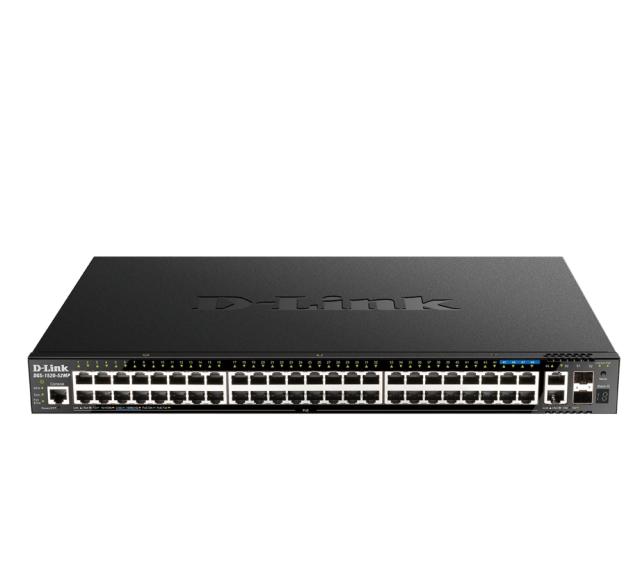 Комутатор D-Link 44 ports GE PoE + 4 ports 2.5 GE PoE + 2 10 GE ports + 2 SFP+ Smart Managed Switch