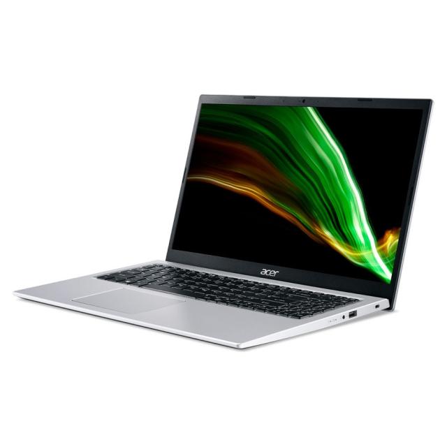 Лаптоп Acer Aspire 3, A315-58G-38LD, Intel Core i3-1115G4 (up to 4.1 GHz, 6MB), 15.6" FHD (1920x1080) AG LED, HD Cam, 8GB DDR4 (4GB onboard), 512GB SSD PCIe, NVIDIA Geforce MX350 2GB DDR5, 802.11ac, BT 5.0, Finger Print Reader, Linux, Silver