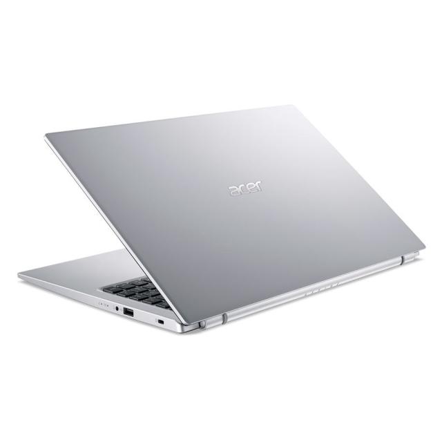 Лаптоп Acer Aspire 3, A315-58G-38LD, Intel Core i3-1115G4 (up to 4.1 GHz, 6MB), 15.6" FHD (1920x1080) AG LED, HD Cam, 8GB DDR4 (4GB onboard), 512GB SSD PCIe, NVIDIA Geforce MX350 2GB DDR5, 802.11ac, BT 5.0, Finger Print Reader, Linux, Silver