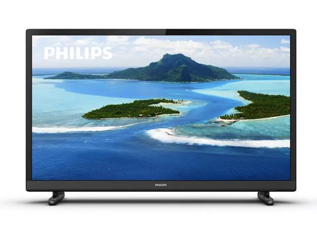 Телевизор Philips 224PHS5507/12, 24" HD LED TV 1366x768, DVB-T/T2/T2-HD/C/S/S2, MPEG4, PAL,SECAM, HEVC, HDMI*2, VGA/DVI, Cl+, Digital audio output (optical), Audio in, Headphone out, 6W RMS, Black