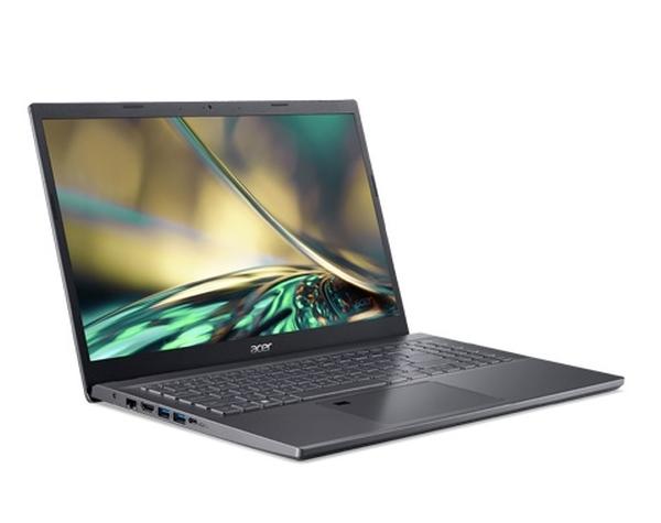 Лаптоп Acer Aspire 5, A515-47-R76E, AMD Ryzen 5 5625U (2.30 GHz up to 4.30 GHz, 16MB), 15.6" FHD IPS SlimBezel, 8 GB DDR4, 512GB PCIe NVMe SSD, Radeon Vega7 Graphics, WIFI 6E, BT, HD Cam, KB Backlight, Fingerprint reader, Linux, Gray
