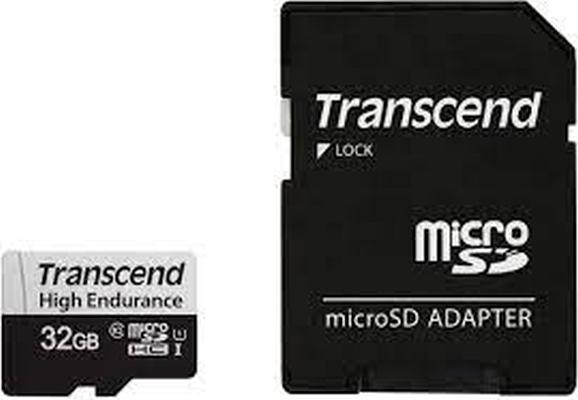Памет Transcend 32GB microSD w/ adapter U1, High Endurance