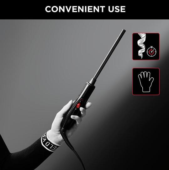 Маша Rowenta CF311FL0 CURLER CHOPSTICKS CURLS FOREVER KL, 10mm barrel, Keratin & Shine coating, 180° C, 30-second heat-up time