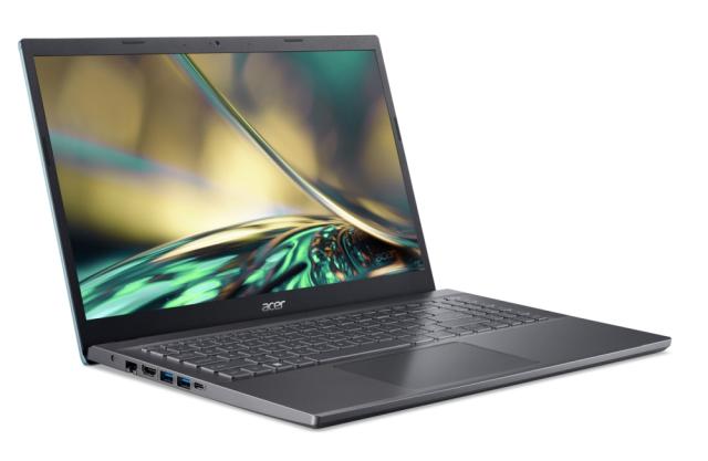 Лаптоп Acer Aspire 5, A515-57G-58KG, Intel Core i5-1235U(3.3GHz up tp 4.4GHz, 12MB), 15.6" FHD IPS SlimBezel, 8 GB DDR4 (4+4), 512GB PCIe NVMe SSD, NVIDIA GeForce MX550 2GB DDR6, KB Backlight, Fingerprint reader, Linux, Blue