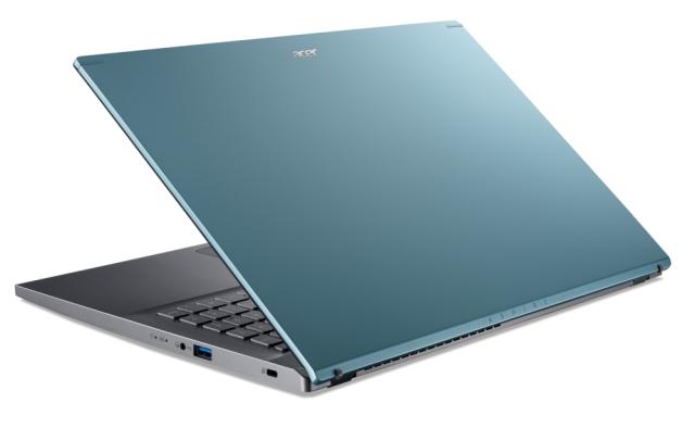 Лаптоп Acer Aspire 5, A515-57G-58KG, Intel Core i5-1235U(3.3GHz up tp 4.4GHz, 12MB), 15.6" FHD IPS SlimBezel, 8 GB DDR4 (4+4), 512GB PCIe NVMe SSD, NVIDIA GeForce MX550 2GB DDR6, KB Backlight, Fingerprint reader, Linux, Blue