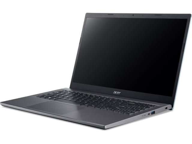 Лаптоп Acer Aspire 5, A515-57G-59YF, Intel Core i5-1235U (3.30 GHz up to 4.40 GHz, 12MB), 15.6" FHD IPS SlimBezel, 8 GB DDR4 (4+4), 512GB PCIe NVMe SSD, NVIDIA GeForce MX550 2GB DDR6, WIFI AX, BT, HD Cam, KB Backlight, Fingerprint reader, Linux, Gray