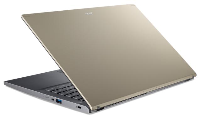 Лаптоп Acer Aspire 5, A515-57G-5220, Intel Core i5-1240P(3.3GHz up to 4.4GHz, 12MB), 15.6" FHD (1920x1080) IPS, 8GB DDR onboard (1 slot free), 512GB PCIe SSD, NVIDIA GeForce RTX 2050 4GB DDR6, HD Cam, WiFi AX, BT, RJ-45, FPR, KB Backlight, Linux, Saf