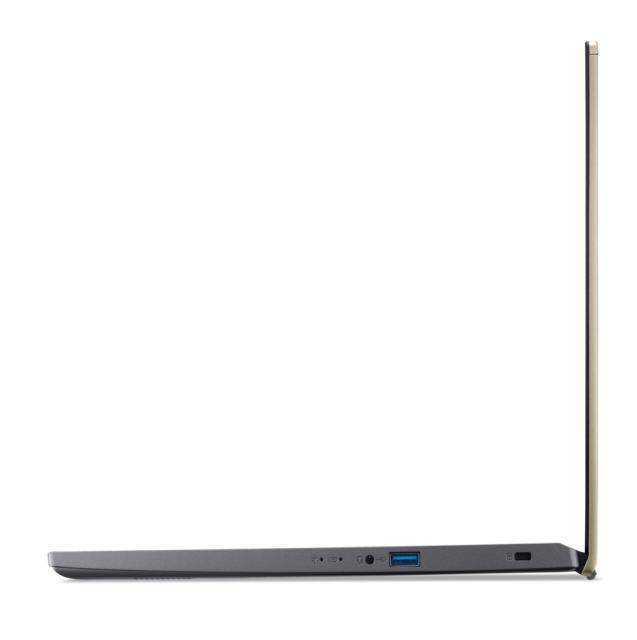 Лаптоп Acer Aspire 5, A515-57G-5220, Intel Core i5-1240P(3.3GHz up to 4.4GHz, 12MB), 15.6" FHD (1920x1080) IPS, 8GB DDR onboard (1 slot free), 512GB PCIe SSD, NVIDIA GeForce RTX 2050 4GB DDR6, HD Cam, WiFi AX, BT, RJ-45, FPR, KB Backlight, Linux, Saf