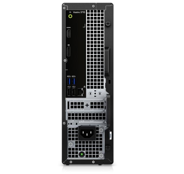 Настолен компютър Dell Vostro 3710 SFF, Intel Core i5-12400 (18M Cache, up to 4.4GHz), 8GB, 8GBx1, DDR4, 3200MHz, 512 M.2 PCIe NVMe, DVD+/-RW, Intel UHD Graphics 730 , 802.11ac, BT, Keyboard&Mouse, Ubunto, 3Y BOS