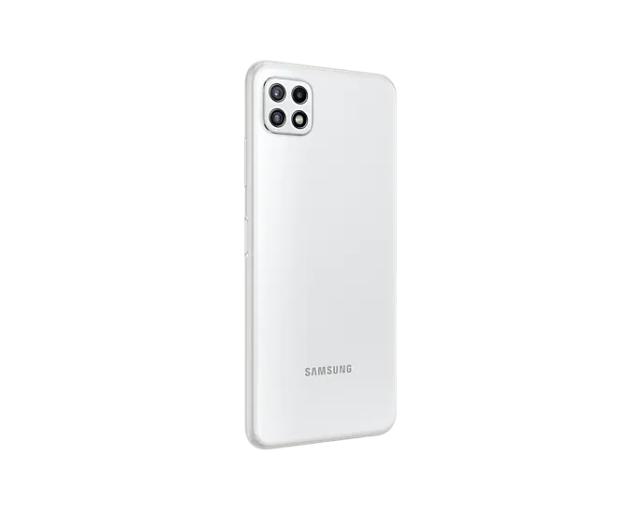 Мобилен телефон Samsung SM-A226 GALAXY A22 5G 64 GB, Octa-Core (2x2.2 GHz, 6x2.0 GHz), 4 GB RAM, 6.6" 1080x2400 90 Hz Super AMOLED, 48.0 MP + 5.0 MP + 2.0 MP + 8.0 MP Selfie, 5000 mAh, Dual SIM, White