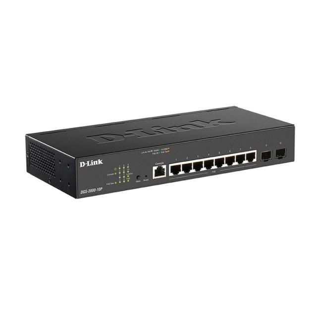 Комутатор D-Link 8-port Gbit PoE Managed Switch incl. 2x SFP
