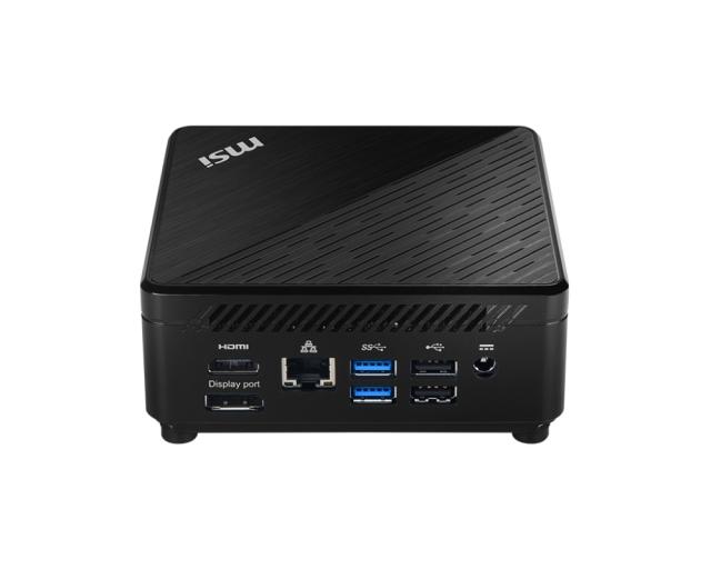 Настолен компютър MSI Cubi 5 10M-412EU, Intel Core i7-10510U (4C/8T, 1.80 GHz up to 4.90 GHz), 65W, M.2 PCIE 1TB SSD, 16GB (8GBx2) SO-DIMM DDR4, 802.11 AX, BT 5.1, Windows 11 Pro, 21IN1, 124 X 124 X 53.7 mm, 0.55 kg, Black