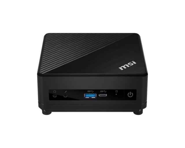 Настолен компютър MSI Cubi 5 10M-413EU, Intel Core i5-10210U (4C/8T, 1.60 GHz up to 4.20 GHz) 65W, M.2 PCIE 512GB SSD, 8GB SO-DIMM DDR4 (1 slot free), 802.11 AX, BT 5.1, Windows 11 Pro, 21in1, 124 X 124 X 53.7 mm, 0.55 kg, Black